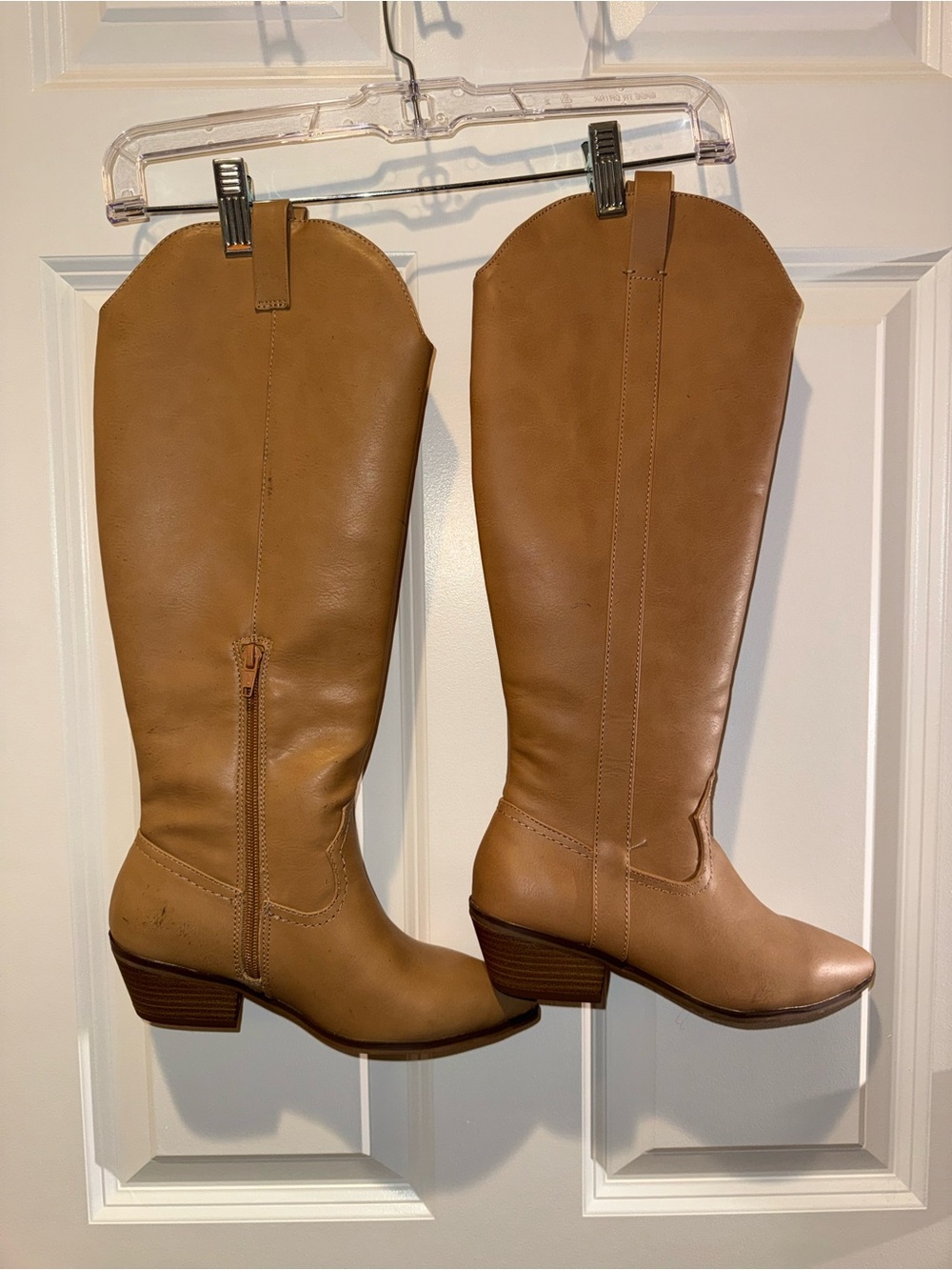 Universal Thread Women's Over-the-Knee Western Boot in Tan - Picture 4 of 5